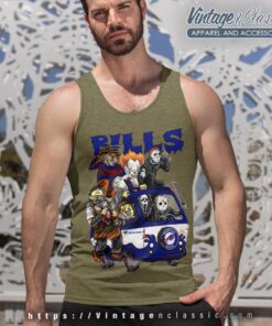 Buffalo Bills Horror Movies Characters Halloween Shirt Tank Top Racerback