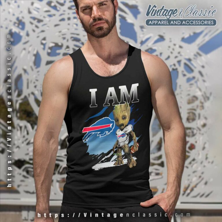 Buffalo Bills I Am Groot Nfl Tank Top Racerback Buffalo Bills I Am Groot Nfl Tank Top Racerback