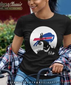 Buffalo Bills Jack Skellington And Sally Halloween Shirt 6 Buffalo Bills Jack Skellington And Sally Halloween Women TShirt