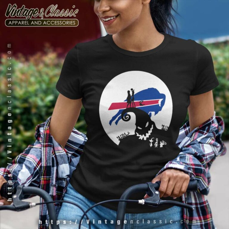 Buffalo Bills Jack Skellington And Sally Halloween Women TShirt Buffalo Bills Jack Skellington And Sally Halloween Women TShirt