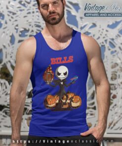 Buffalo Bills Jack Skellington Halloween Tank Top Racerback