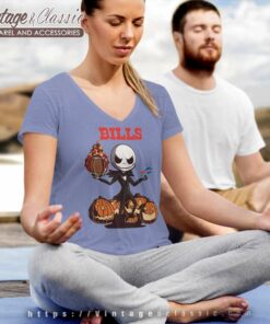 Buffalo Bills Jack Skellington Halloween V Neck TShirt