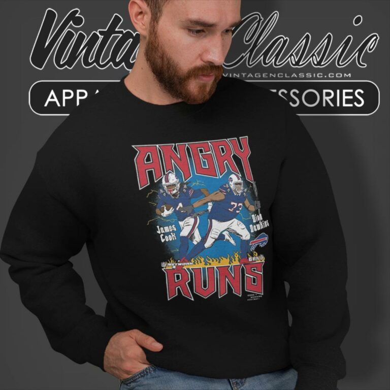 Buffalo Bills James Cook And Dion Dawkins Angry Runs Sweatshirt Buffalo Bills James Cook And Dion Dawkins Angry Runs Sweatshirt