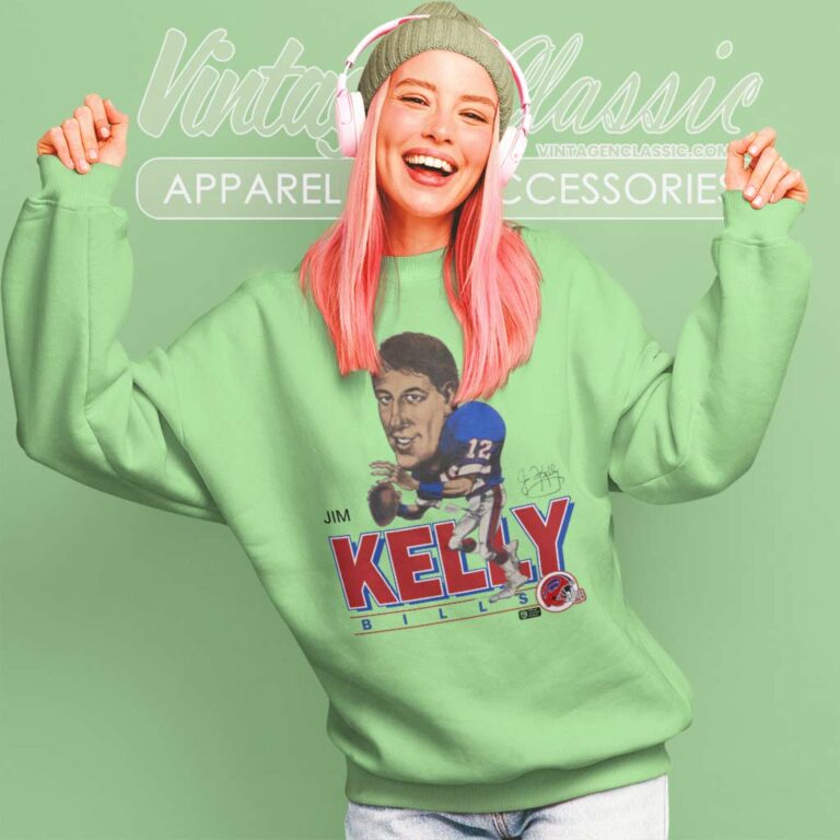 Buffalo Bills Jim Kelly Caricature Sweatshirt Buffalo Bills Jim Kelly Caricature Sweatshirt