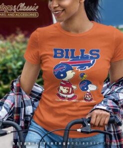 Buffalo Bills Lets Play Football Together Snoopy Shirt Women T shirt