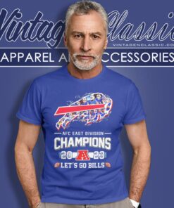 Buffalo Bills Logo Players 2023 Afc East Division Champions Lets Go Bills T Shirt