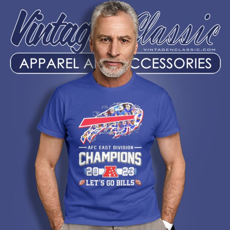 Buffalo Bills Logo Players 2023 Afc East Division Champions Lets Go Bills T Shirt Buffalo Bills Logo Players 2023 Afc East Division Champions Lets Go Bills T Shirt