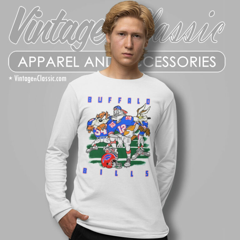 Buffalo Bills Looney Tunes Vintage Long Sleeve Tee Buffalo Bills Looney Tunes Vintage Long Sleeve Tee