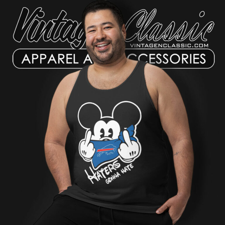 Buffalo Bills Mickey Haters Gonna Hate Tank Top Racerback Buffalo Bills Mickey Haters Gonna Hate Tank Top Racerback