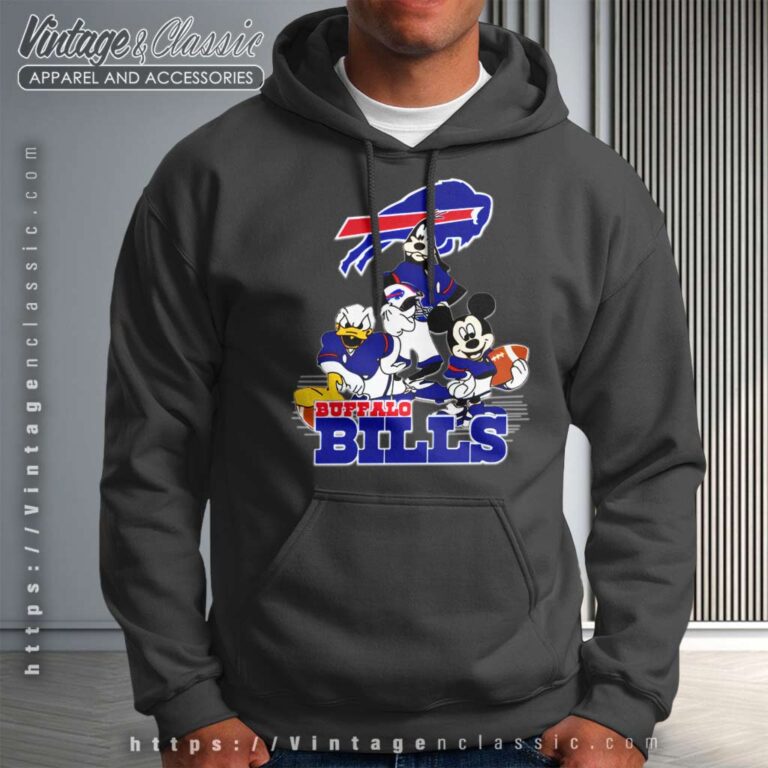 Buffalo Bills Mickey Mouse Donald Duck Goofy Hoodie Buffalo Bills Mickey Mouse Donald Duck Goofy Hoodie