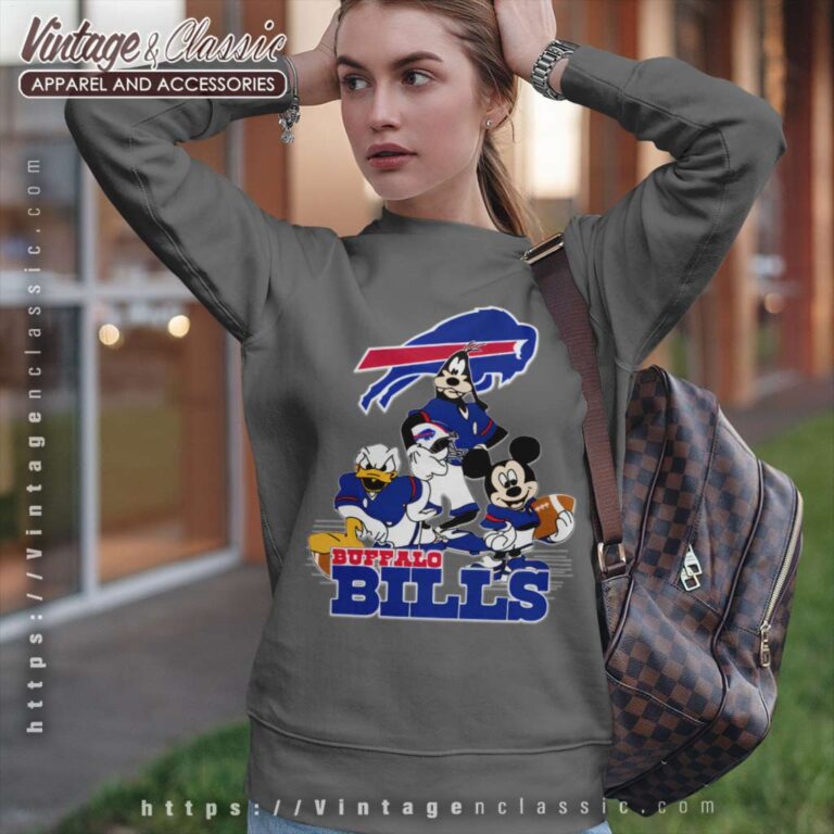 Buffalo Bills Mickey Mouse Donald Duck Goofy Sweatshirt Buffalo Bills Mickey Mouse Donald Duck Goofy Sweatshirt