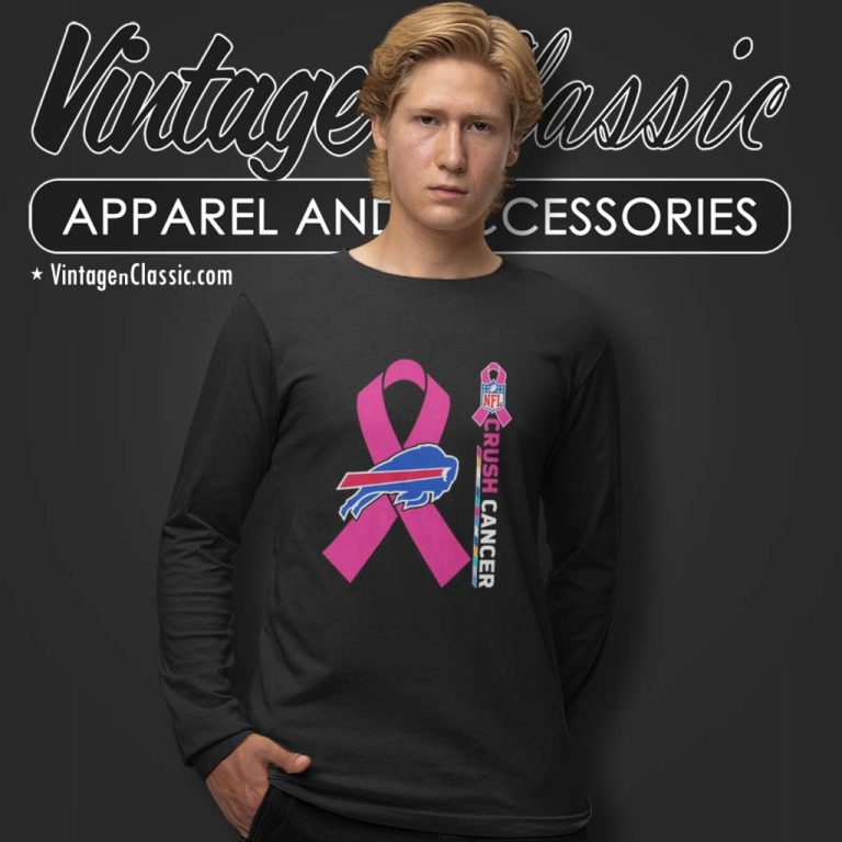 Buffalo Bills Nfl Crush Cancer 2023 Long Sleeve Tee Buffalo Bills Nfl Crush Cancer 2023 Long Sleeve Tee