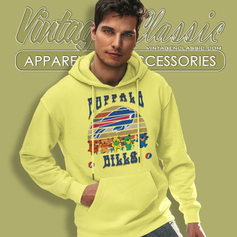 Buffalo Bills Nfl Grateful Dancing Bears Retro Hoodie Buffalo Bills Nfl Grateful Dancing Bears Retro Hoodie