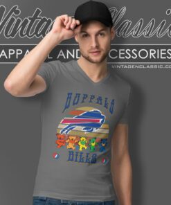 Buffalo Bills Nfl Grateful Dancing Bears Retro Shirt 6 Buffalo Bills Nfl Grateful Dancing Bears Retro V Neck TShirt