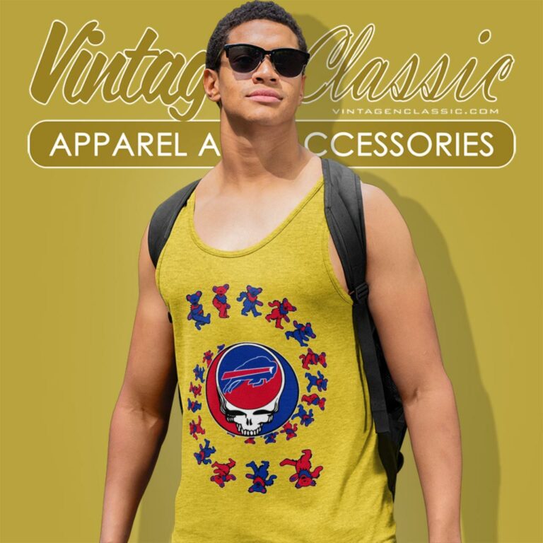 Buffalo Bills Nfl Grateful Dancing Bears Tank Top Racerback Buffalo Bills Nfl Grateful Dancing Bears Tank Top Racerback
