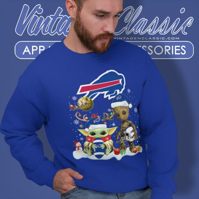 Buffalo Bills Shirt Baby Yoda And Groot Santa Christmas Sweatshirt Buffalo Bills Shirt Baby Yoda And Groot Santa Christmas Sweatshirt