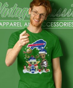 Buffalo Bills Shirt Baby Yoda And Groot Santa Christmas T Shirt