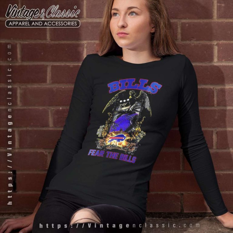 Buffalo Bills Shirt Fear The Bills Jack Skellington Halloween Long Sleeve Tee Buffalo Bills Shirt Fear The Bills Jack Skellington Halloween Long Sleeve Tee