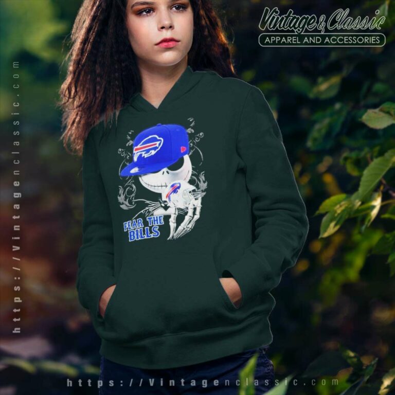 Buffalo Bills Shirt Jack Skellington Fear The Bills Halloween Hoodie Buffalo Bills Shirt Jack Skellington Fear The Bills Halloween Hoodie