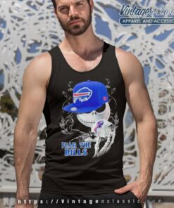 Buffalo Bills Shirt Jack Skellington Fear The Bills Halloween 4 Buffalo Bills Shirt Jack Skellington Fear The Bills Halloween Tank Top Racerback