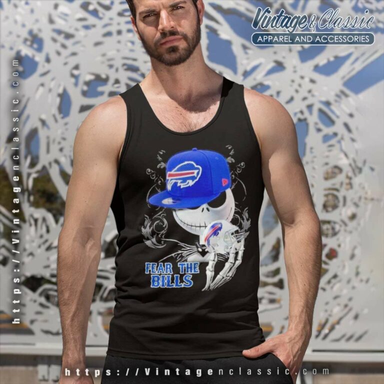 Buffalo Bills Shirt Jack Skellington Fear The Bills Halloween Tank Top Racerback Buffalo Bills Shirt Jack Skellington Fear The Bills Halloween Tank Top Racerback