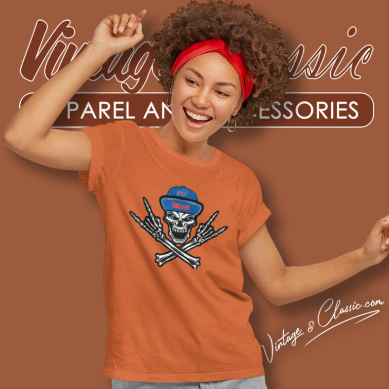 Buffalo Bills Skull Shirt Gift For Fans Women T Shirt Buffalo Bills Skull Shirt Gift For Fans Women T Shirt