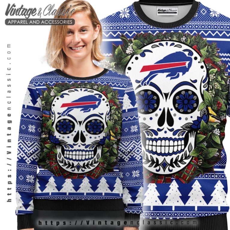 Buffalo Bills Skull Ugly Christmas Sweater Ugly Sweater shirt Buffalo Bills Skull Ugly Christmas Sweater Ugly Sweater shirt