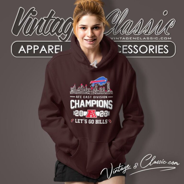 Buffalo Bills Skyline Players Name 2023 Afc East Division Champions Lets Go Bills Hoodie Buffalo Bills Skyline Players Name 2023 Afc East Division Champions Lets Go Bills Hoodie