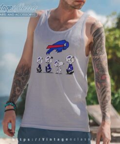 Buffalo Bills Snoopy Charlie Brown And Friends Peanuts Tank Top Racerback