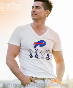 Buffalo Bills Snoopy Charlie Brown And Friends Peanuts V Neck TShirt