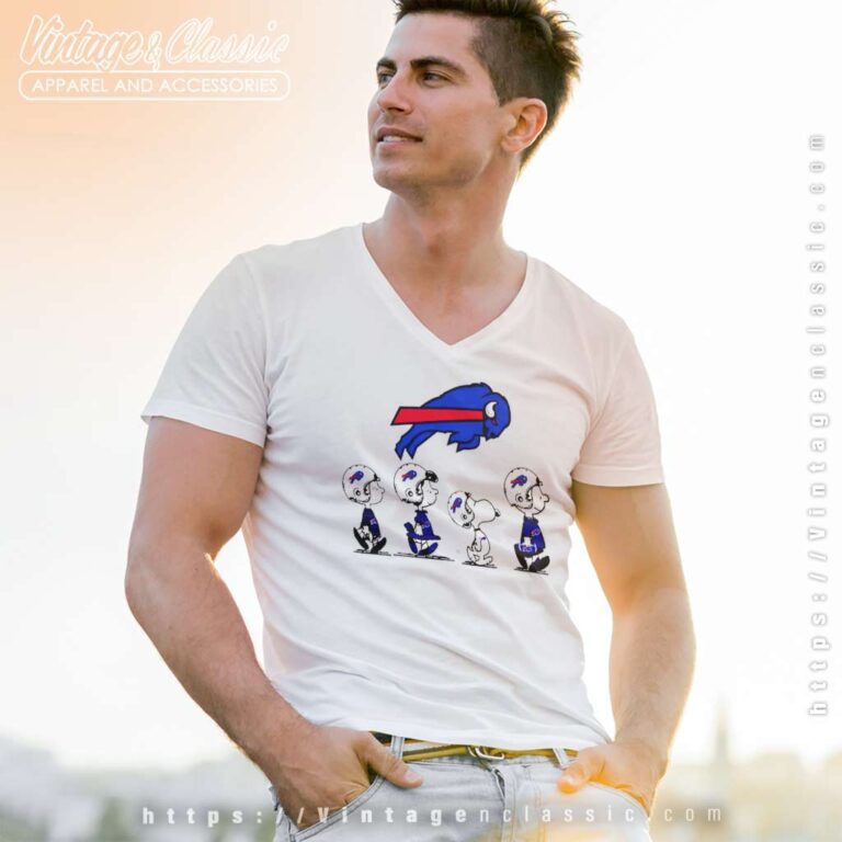 Buffalo Bills Snoopy Charlie Brown And Friends Peanuts V Neck TShirt Buffalo Bills Snoopy Charlie Brown And Friends Peanuts V Neck TShirt
