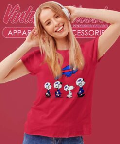Buffalo Bills Snoopy Charlie Brown And Friends Peanuts Women TShirt