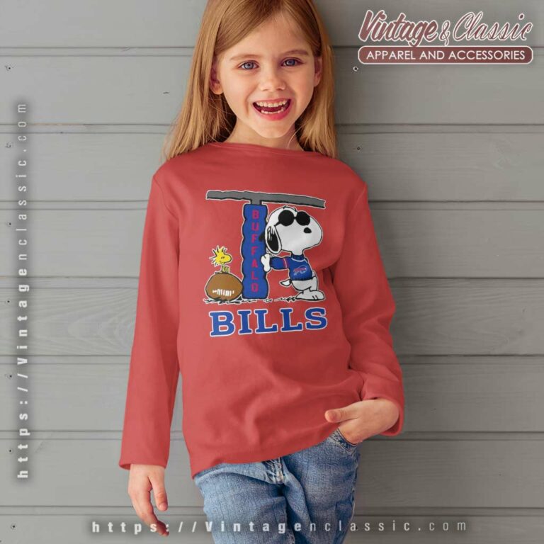 Buffalo Bills Snoopy Joe Cool Kids Long Sleeve Tee Buffalo Bills Snoopy Joe Cool Kids Long Sleeve Tee