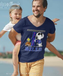 Buffalo Bills Snoopy Joe Cool V Neck TShirt