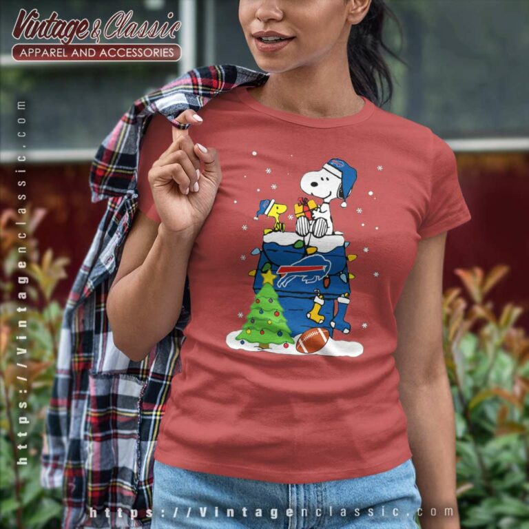 Buffalo Bills Snoopy Woodstock Merry Christmas Women TShirt Buffalo Bills Snoopy Woodstock Merry Christmas Women TShirt