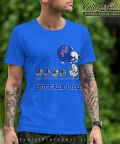 Buffalo Bills Snoopy Woodstock Team Walking T shirt