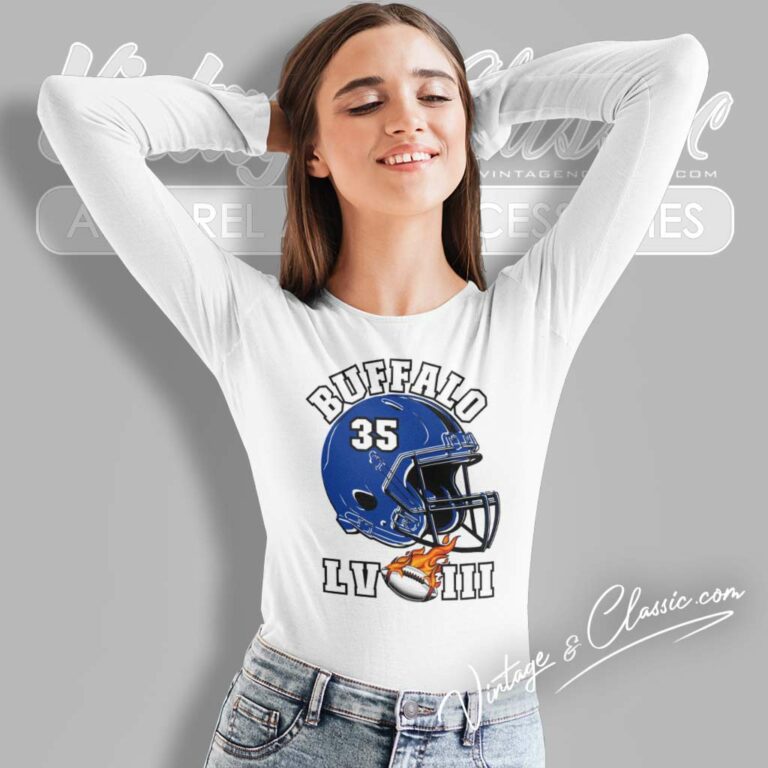 Buffalo Bills Super Bowl Lviii Helmet Long Sleeve Tee Buffalo Bills Super Bowl Lviii Helmet Long Sleeve Tee