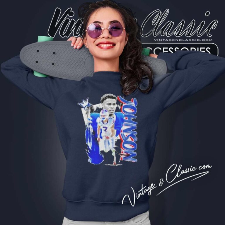 Buffalo Bills Taron Johnson Football Paper Sweatshirt Buffalo Bills Taron Johnson Football Paper Sweatshirt