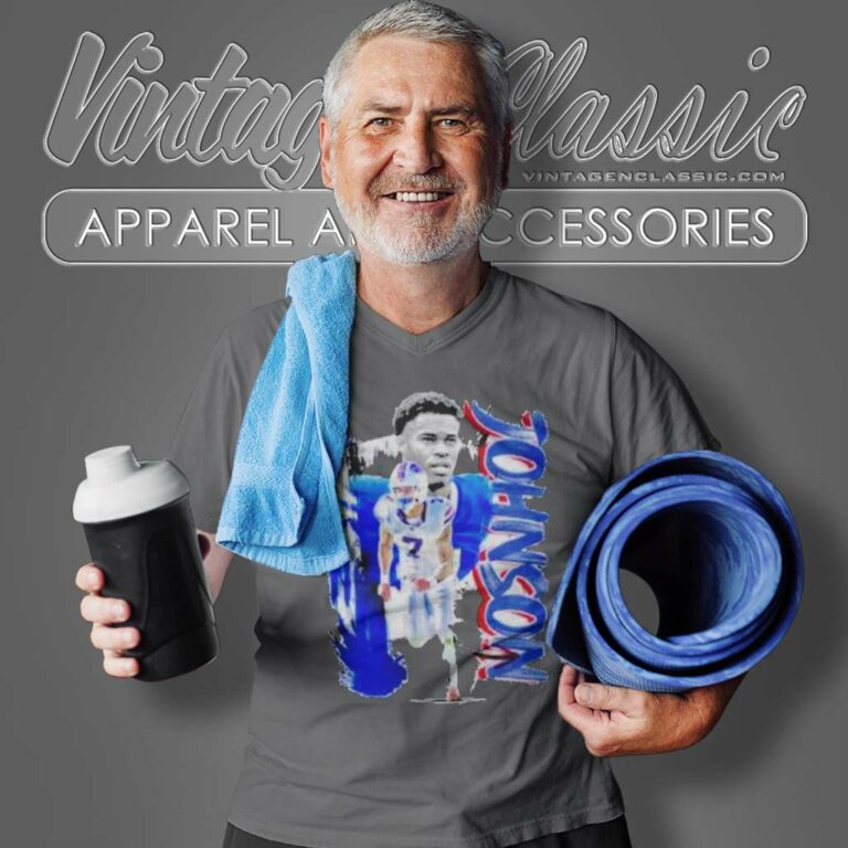 Buffalo Bills Taron Johnson Football Paper V Neck TShirt Buffalo Bills Taron Johnson Football Paper V Neck TShirt