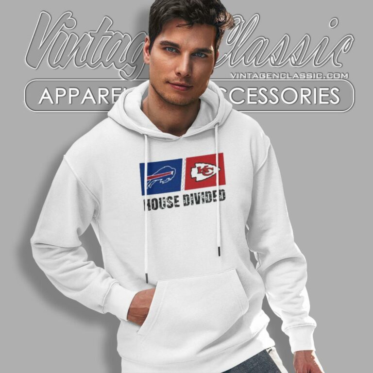 Buffalo Bills Vs Kansas City Chiefs House Divided Hoodie Buffalo Bills Vs Kansas City Chiefs House Divided Hoodie