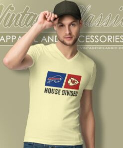 Buffalo Bills Vs Kansas City Chiefs House Divided V Neck TShirt