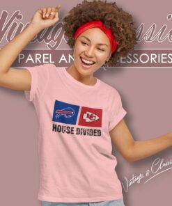 Buffalo Bills Vs Kansas City Chiefs House Divided Women T Shirt