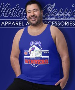 Buffalo Bills Winners Champions 2023 Super Wild Card Nfl Divisional Helmet Tank Top Racerback