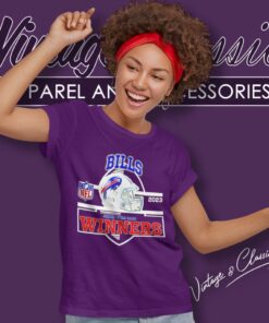 Buffalo Bills Winners Champions 2023 Super Wild Card Nfl Divisional Helmet Women T Shirt
