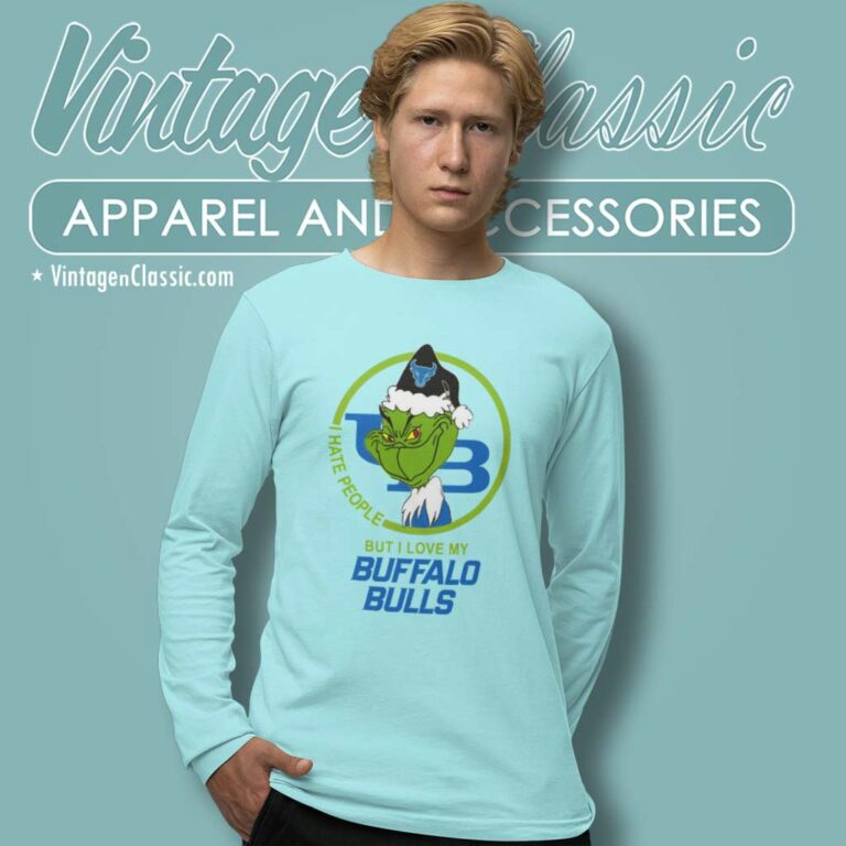 Buffalo Bulls Ncaa Christmas Grinch Shirt I Hate People But I Love My Buffalo Bulls Long Sleeve Tee Buffalo Bulls Ncaa Christmas Grinch Shirt I Hate People But I Love My Buffalo Bulls Long Sleeve Tee