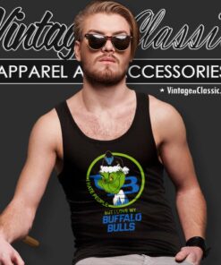 Buffalo Bulls Ncaa Christmas Grinch Shirt I Hate People But I Love My Buffalo Bulls 4 Buffalo Bulls Ncaa Christmas Grinch Shirt I Hate People But I Love My Buffalo Bulls Tank Top Racerback