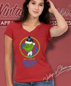 Buffalo Bulls Ncaa Christmas Grinch Shirt I Hate People But I Love My Buffalo Bulls 5 Buffalo Bulls Ncaa Christmas Grinch Shirt I Hate People But I Love My Buffalo Bulls V Neck TShirt