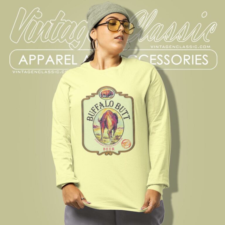 Buffalo Butt Beer Fort Worth Texas Long Sleeve Tee Buffalo Butt Beer Fort Worth Texas Long Sleeve Tee