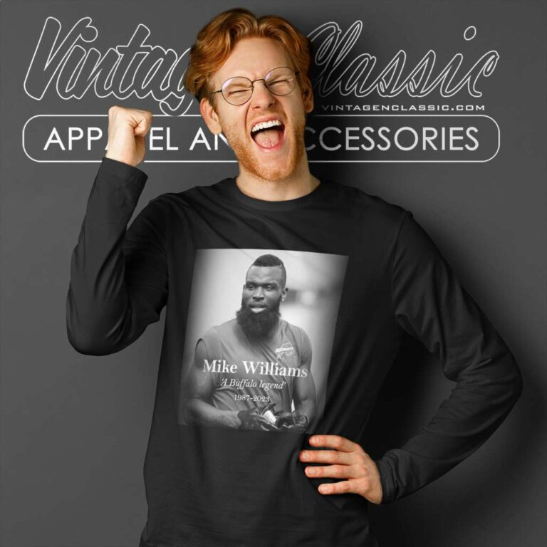 Buffalo Legend Mike Williams Rip Former Nfl Receiver Long Sleeve Tee Buffalo Legend Mike Williams Rip Former Nfl Receiver Long Sleeve Tee