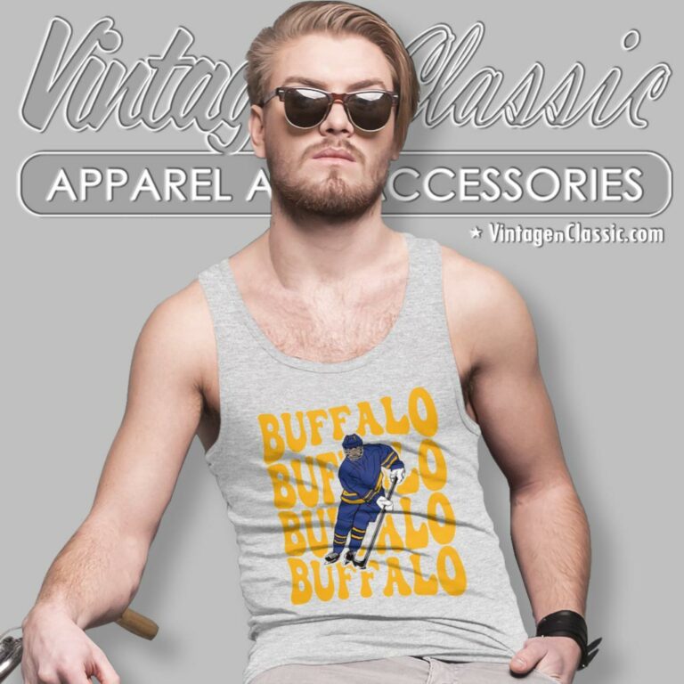 Buffalo Sabres 1970 Hockey Tank Top Racerback Buffalo Sabres 1970 Hockey Tank Top Racerback